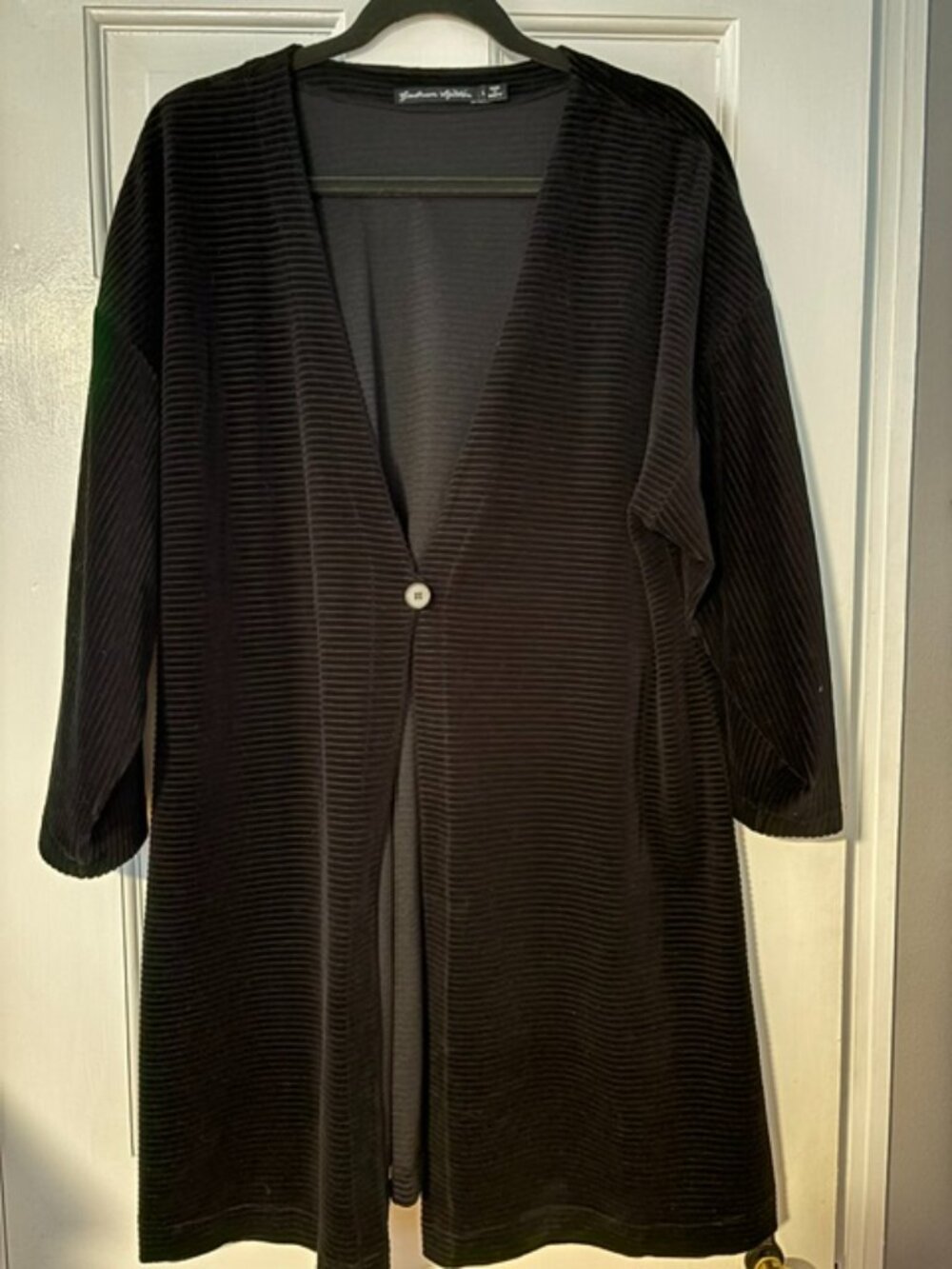 Gudren Sjoden Black Velour Jacket